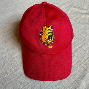 Youth Port Authority Ferris State Bulldog Hat One Size Red Yellow